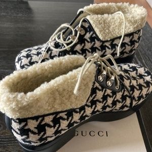 Gucci Houndstooth Bootie